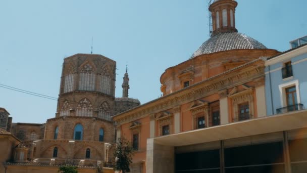 Plaza de la virgen w Walencji, Hiszpania — Wideo stockowe