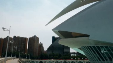 Önden görünüş muhteşem şehir bilim ve sanat Valencia, İspanya