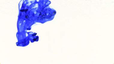 animasyonlu dokuları oluşturan su görüntüleri motiongraphic ve kompozisyon için ideal girer mavi mürekkep