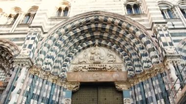 Portalları, katedral, San Lorenzo, cephe bir yerdir en önemli Katolik ibadet Cenova şehir