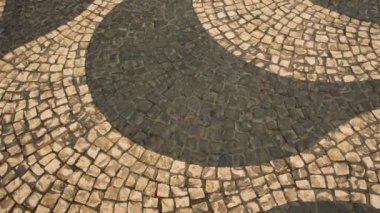 tipik Lizbon katta görünümü, bu şehrin tipik süsler