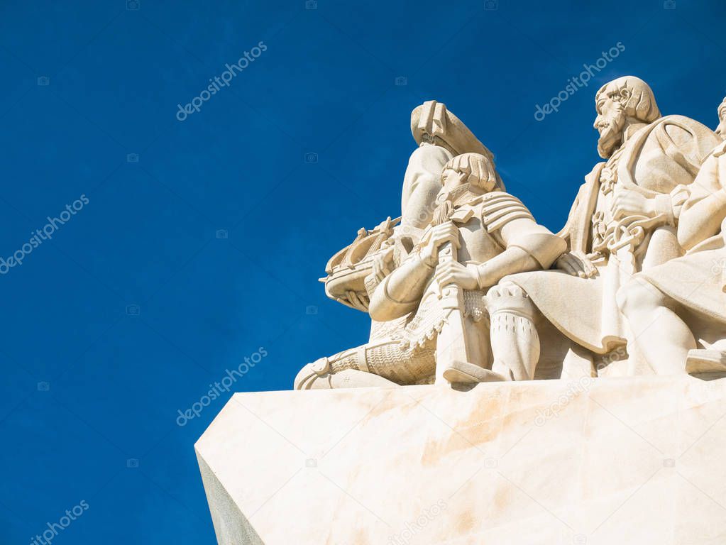 Monument to the Discoveries of the New World in Belem, Lisbon, Portugal.