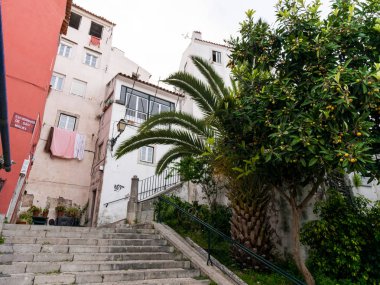 Lizbon, Portekiz: Alfama, Miguel merdivenleri.