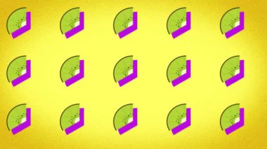 yaz, yaz meyve temsil etmek için ideal bir kivi animasyonlu desen