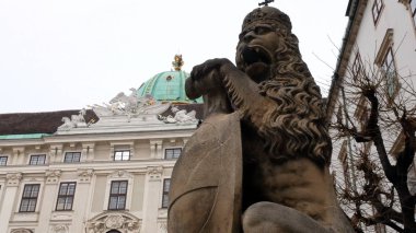 giriş Parlamento ayrıntı aslan heykeli, Viyana