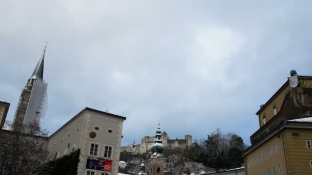 Salzburg Festival Theater, Wolfgang Amadeus födelseplats — Stockvideo