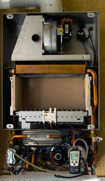 Gas Boiler Device Principle Operation Sensors Automation — Stock Photo, Image