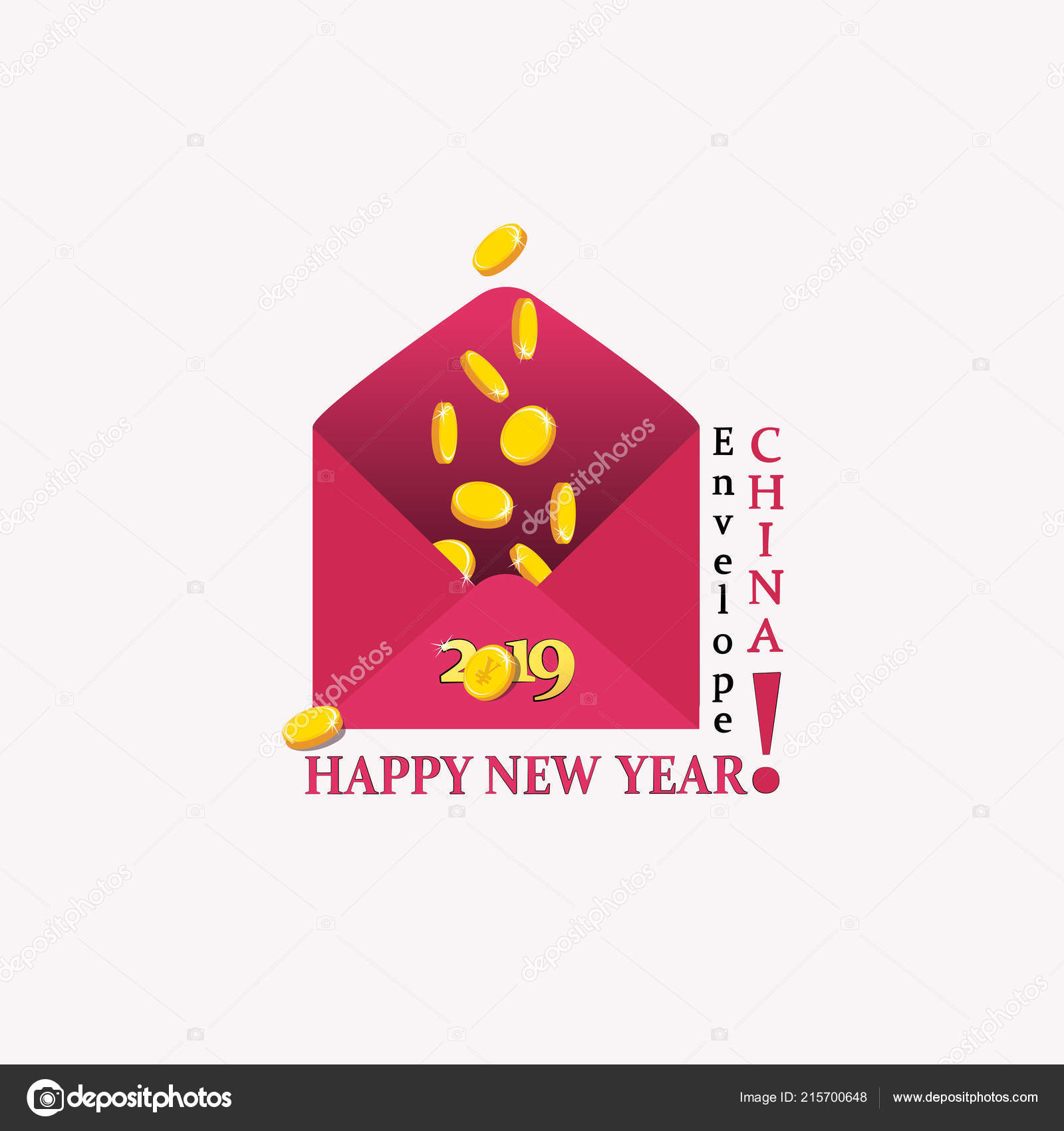Red Envelope Money Gift Hongbao Happy New Year Chinese Symbol Stock Vector Image By C Velishchuknatali