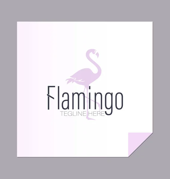 Silueta Flamenco Inscripción Emblema Inscripción Puede Utilizar Para Carteles Ambientales — Archivo Imágenes Vectoriales