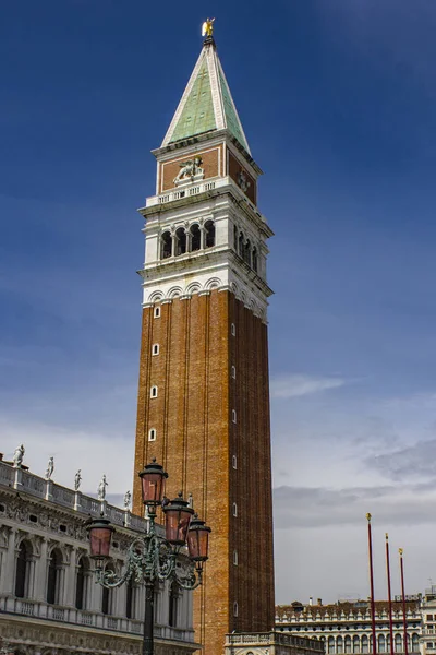 Image Campanile di San Marco (St Mark Bell Tower) located in Piazza San Marco.V enice, Italy.