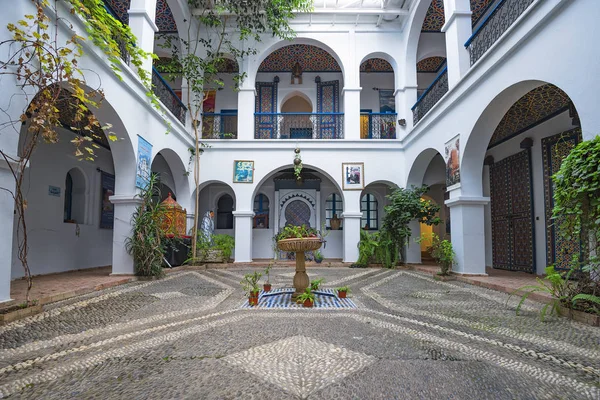 Chefchaouen Marrocos Novembro 2018 Riad Marroquino Tradicional Casa Tipo Casa — Fotografia de Stock