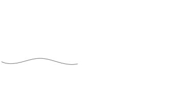 Noel Baba 'nın aralıksız çizimi, Noel Baba şapkası, tek çizgili sanat unsuru, Noel çizen minimalist Noel Baba. Canlandırma