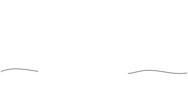 Noel Baba şapkası beyaz arka planda bir çizgi çiziyor. Çizim. Canlandırma