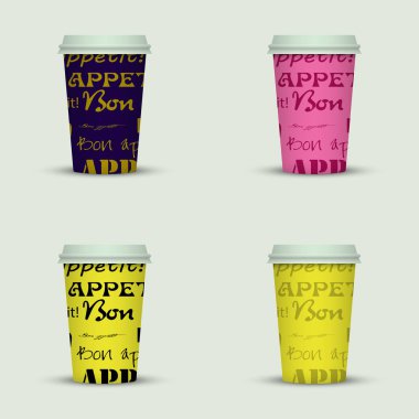 yaratıcı cappuccino kahve fincan seti