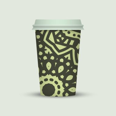 Yaratıcı tasarım için kahve fincanı götürün.