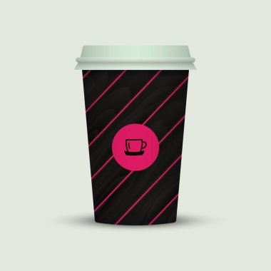 Gitmek için Modern kahve fincanı