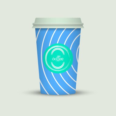 Yaratıcı tasarım için kahve fincanı götürün.