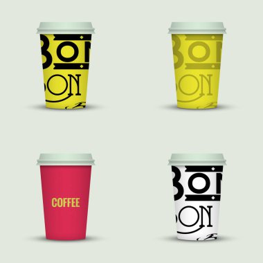 yaratıcı cappuccino kahve fincan seti