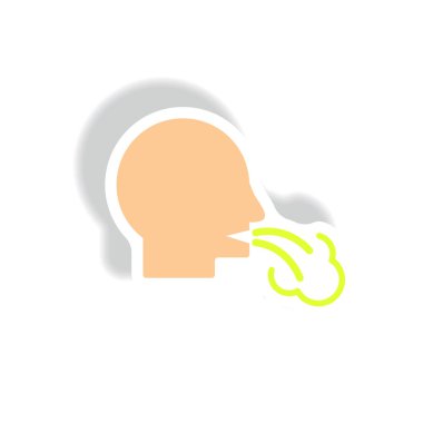 Sıtma belirtileri insan kağıt etiket tarzı içinde