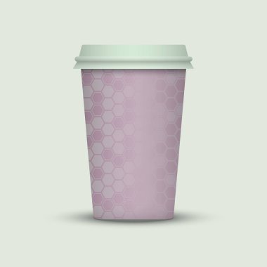 yaratıcı kahve Kupası şablonu açık renkli üzerinde 