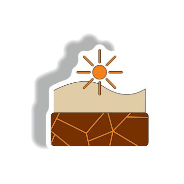 Kağıt etiket tarzı sıcak iklim etkiler