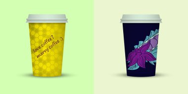 Yaratıcı kahve kupaları tasarım götürün.