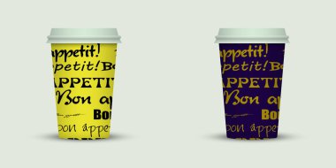 ışık arka plan üzerinde iki kahve fincanı