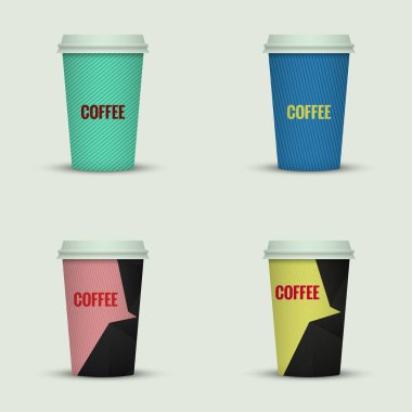 yaratıcı cappuccino kahve fincan seti