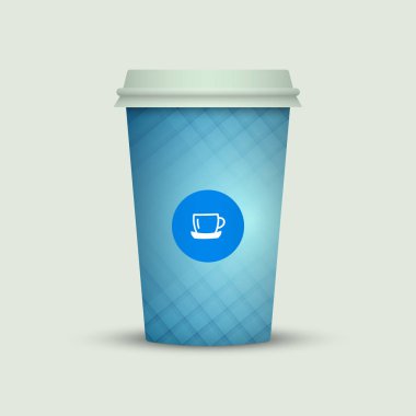 Gitmek için Modern kahve fincanı