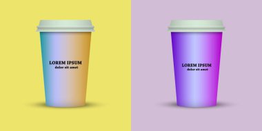 yaratıcı kahve Kupası şablonu
