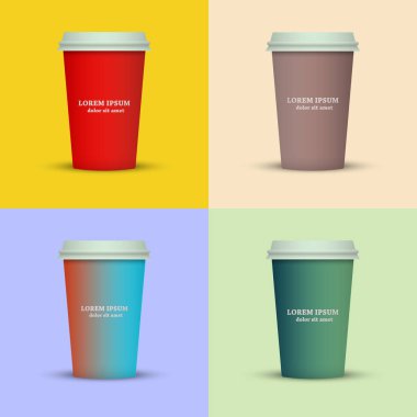 yaratıcı cappuccino kahve fincan seti