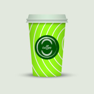 Yaratıcı tasarım için kahve fincanı götürün.