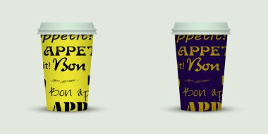 ışık arka plan üzerinde iki kahve fincanı