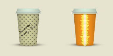 Yaratıcı kahve kupaları tasarım götürün.