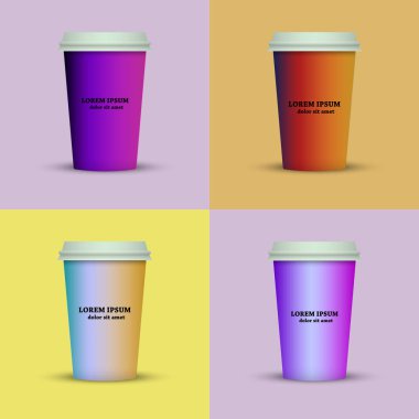 yaratıcı cappuccino kahve fincan seti