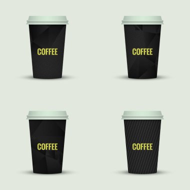 yaratıcı cappuccino kahve fincan seti