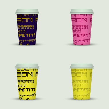 yaratıcı cappuccino kahve fincan seti