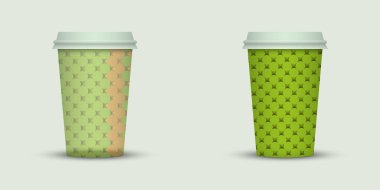 İki kahve fincanı illüstrasyon vektör