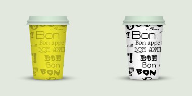 ışık arka plan üzerinde iki kahve fincanı