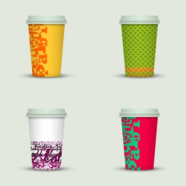 yaratıcı cappuccino kahve fincan seti