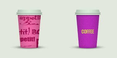 ışık arka plan üzerinde iki kahve fincanı