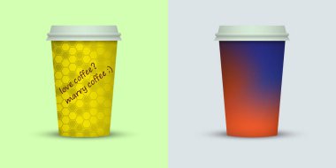 Yaratıcı kahve kupaları tasarım götürün.