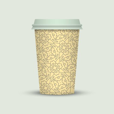 Gitmek için Modern kahve fincanı