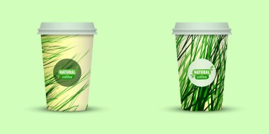 yaratıcı kahve Kupası şablonu