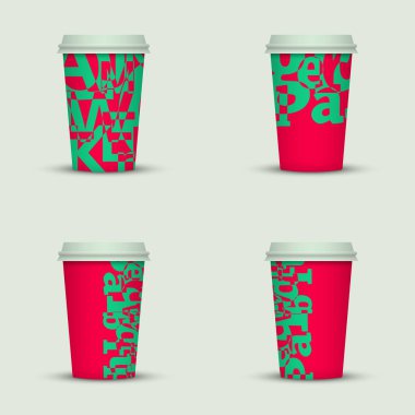 yaratıcı cappuccino kahve fincan seti