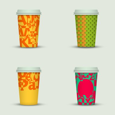 yaratıcı cappuccino kahve fincan seti