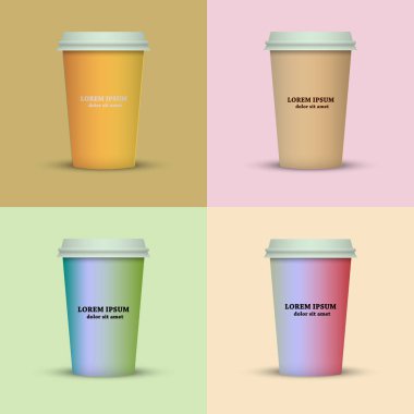 yaratıcı cappuccino kahve fincan seti