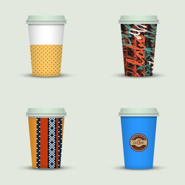 yaratıcı cappuccino kahve fincan seti