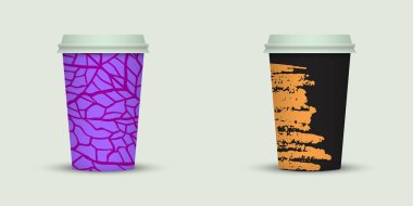 Suluboya götürün kahve fincanı yaratıcı tasarım.