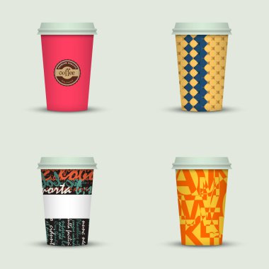 yaratıcı cappuccino kahve fincan seti